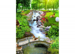 Tranh gạch 3d phong cảnh phong thủy - XCV65