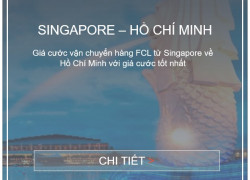 Giá cước vận tải biển từ Singapore về Việt Nam