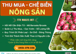 Quản lý thu mua, sản xuất chế biến chuyên ngành nông sản