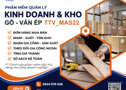 Giải pháp mua bán, kho gỗ nguyên liệu, ván ép, pallet