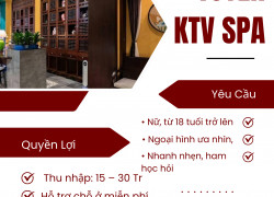 HÀ NỘI SPA TUYỂN DỤNG NHÂN VIÊN KỸ THUẬT VIÊN SPA