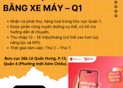 CHUYỂN PHÁT NHANH 247EXPRESS TUYỂN NHÂN VIÊN GIAO NHẬN HÀNG BẰNG XE MÁY – QUẬN 1