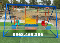 Xích đu 3 dạng 8 chỗ ngồi, xích đu mầm non, xích đu trẻ em