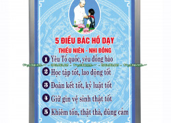 Bảng 5 điều Bác Hồ dạy lớp học