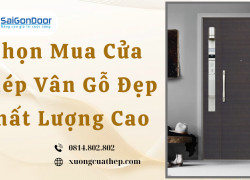 Chọn Mua Cửa Thép Vân Gỗ Đẹp Chất Lượng Cao