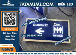 Rao vặt miễn phí – Biển WC có đèn LED chỉ dẫn rõ ràng, đẹp mắt, giá tốt