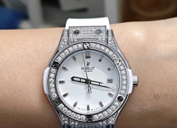 Hublot cơ quazrt Nữ loại đẹp,thép chuẩn sáng,nặng bền màu sắc nét