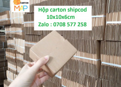 HỘP CARTON SHIPCOD ( SIZE 10X10X6CM ) - GIÁ RẺ TẠI XƯỞNG SẢN XUẤT