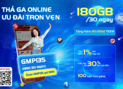 Nhận siêu data, bao la ưu đãi với GMP135 từ MobiFone