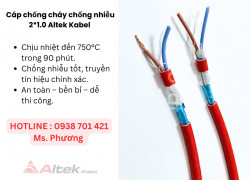 Cáp chống cháy chống nhiễu 2*1.0 Altek Kabel