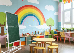 BẢNG TỪ XANH TIỂU HỌC CÓ CHÂN FLIPCHART F4