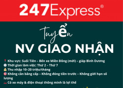 247 EXPRESS TUYỂN GẤP NHÂN VIÊN GIAO NHẬN