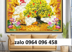 Tranh gạch 3d cây mai vàng - SCX44