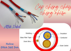 Cáp báo cháy chống cháy chống nhiễu 2x1.5 sẵn kho