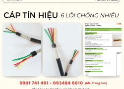 Cáp tín hiệu chống nhiễu 6 lõi Đà Nẵng, Quảng Ngãi, Huế, Quảng Nam