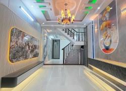 NHÀ 3 TẦNG TẶNG FULL NT, ĐƯỜNG LÂM THỊ HỐ SÁT BÊN SIÊU THỊ CHỢ HẠT ĐIỀU. SÁT VÁCH  HIỆP THÀNH CITY Q12