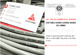 Cáp Điều Khiển Chống Nhiễu Altek Kabel 2x1.0 Đà Nẵng, Huế, Bình Định, Quảng Ngãi