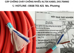 Cáp chống cháy chống nhiễu Altek Kabel 2x0.75mm2
