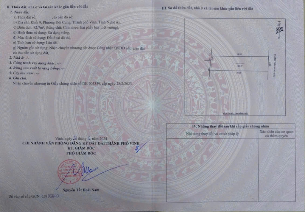 Đất kinh doanh mặt đường Trần Hưng Đạo