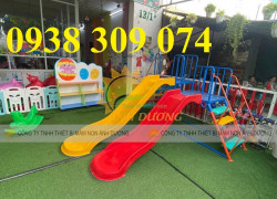 Cầu trượt cho bé ngoài trời, Cầu trượt máng đôi công viên