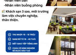 CATBA VIEW HOTEL CẦN TUYỂN NHÂN VIÊN LÀM VIỆC TẠI CÁT BÀ