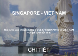 Giá Cước Vận Chuyển Hàng Lẻ Từ Singapore Về Việt Nam