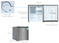 Tủ lạnh Electrolux 45 lít EUM0500AD-VN – Nhỏ gọn, sang trọng, tiết kiệm điện năng