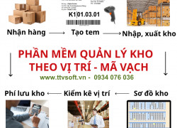 Dùng mã vạch, quản lý kho hàng
