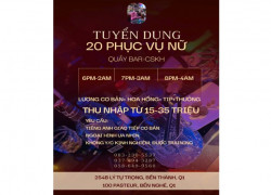 ⭐Cần Tuyển dụng 2 bartender làm việc tại 254b Lý Tự Trọng, Q1, TP.HCM - 083.230.5537