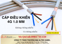 Cáp điều khiển Altek Kabel 4x1.0mm2 Đà Nẵng, Hồ Chí Minh, Hà Nội