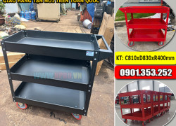Xe Đẩy đồ nghề gara Nhà Xưởng 3 Ngăn