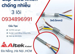 Cáp điều khiển 3x0.5mm2 Altek Kabel Hà Nội, Đà Nẵng, Hồ Chí Minh