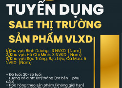 TUYỂN KINH DOANH THỊ TRƯỜNG SẢN PHẨM VLXD