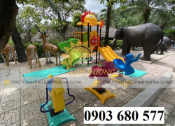 Thú nhún lò xo vận động ngoài trời cho trẻ em