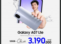 Samsung a07 lte giá tuy rẻ nhưng rất khỏe
