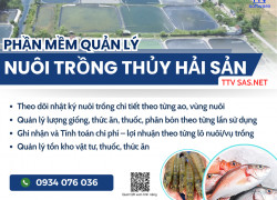 Phần mềm quản lý chi phí và tính giá thành nuôi trồng thủy sản