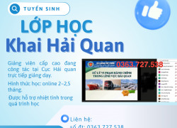 BỒI DƯỠNG NGHIỆP VỤ KHAI HẢI QUAN