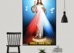Tranh gạch ốp tường Chúa thương xót , tranh công giáo