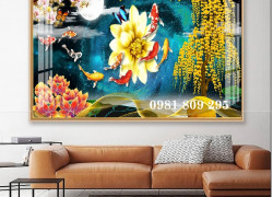 Mẫu gạch ốp tường 3d cá chép