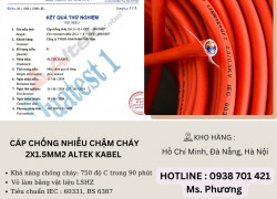 Cáp chống nhiễu chậm cháy 2x1.5mm2 Altek Kabel Đà Nẵng, Hà Nội, Hồ Chí Minh