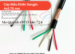 Cáp điều khiển chống nhiễu 4x0.75 Sangjin Hồ Chí Minh