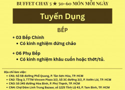 CHAY DGEMMA TUYỂN BẾP VÀ PHỤ BẾP