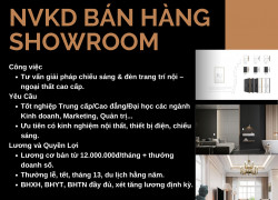 TUYỂN DỤNG NHÂN VIÊN KINH DOANH & BÁN HÀNG SHOWROOM