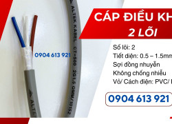 Cáp điều khiển tín hiệu 2x1.0mm Altek Kabel chính hãng - Đà Nẵng, HCM, Hà Nội