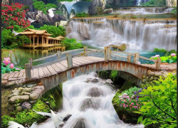 Tranh gạch 3d dán tường phòng khách - sảnh - MN09