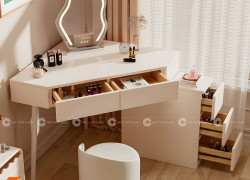 Bàn Trang Điểm Gỗ Công Nghiệp MDF Độc Đáo, Thông Minh