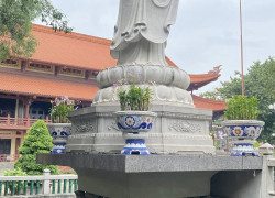 Chậu hoa đắp sành sứ, cẩn miểng thủ công mỹ nghệ