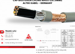 Cáp tín hiệu chống nhiễu 12x1.5 Altek Kabel RVVP, CVV/SC