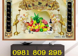 Tranh cao cấp , gạch men ốp tường phòng thờ