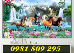 Tranh gạch ốp tường ngựa , gạch ốp tường